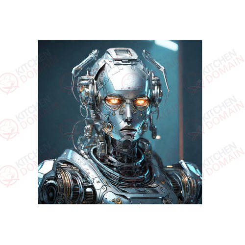 Metal Cyborg Edible Image #04 - Square