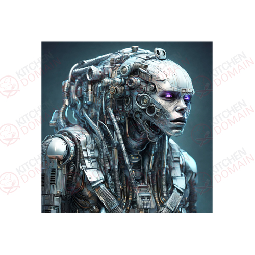 Metal Cyborg Edible Image #05 - Square