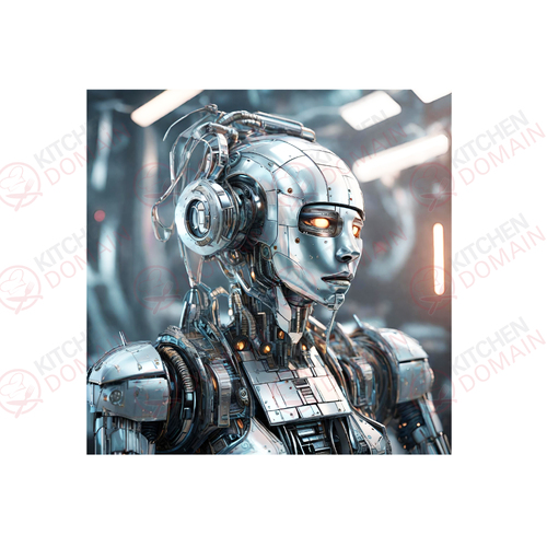 Metal Cyborg Edible Image #06 - Square
