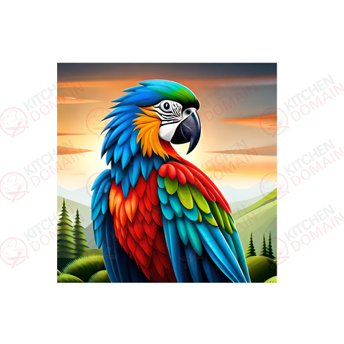 Parrot Edible Image #02 - Square