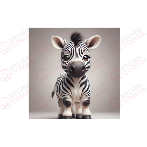 Baby Zebra Edible Image #01 - Square