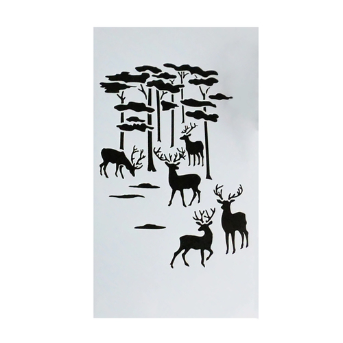 Deer Pattern Stencil