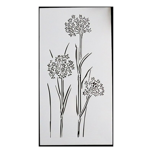 Little Flower Stencil 23 X 12cm
