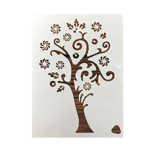 Tree Swirl Stencil