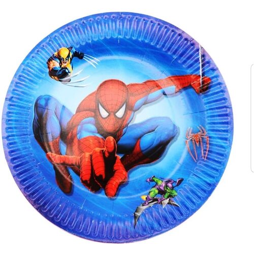 Paper Plates Spider man- 10PK