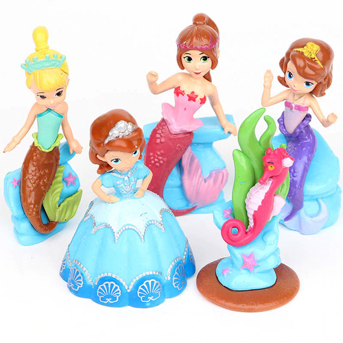Princess Sofia Mermaid Toy Cake Topper Set