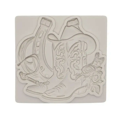 Boots-Hat-Rope-Horse Shoe Country & Western - Silicone Mould