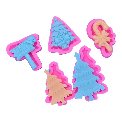 Xmas Set 4pc Set Silicone Moulds