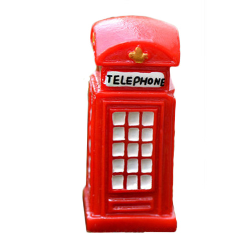 3cm Miniature Telephone Booth