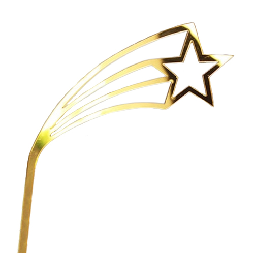 Shooting Star Gold Cake Topper
