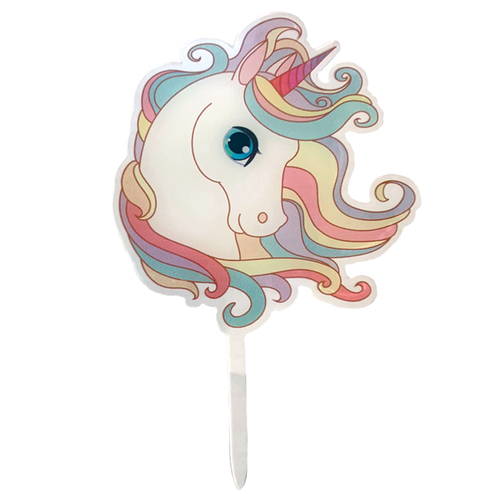 Acrylic Unicorn Head Cake Topper