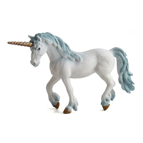 Unicorn Blue Mane Resin Toy Topper