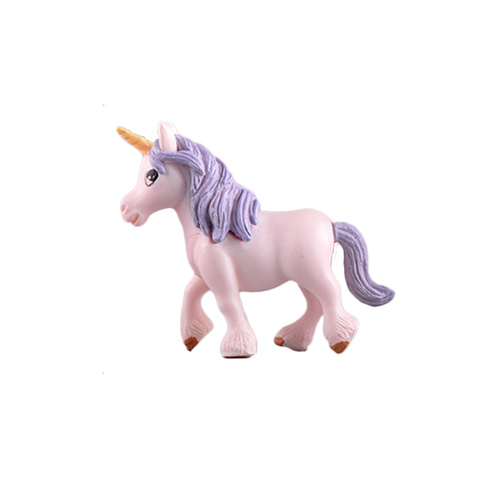 Purple Unicorn Resin Toy Topper