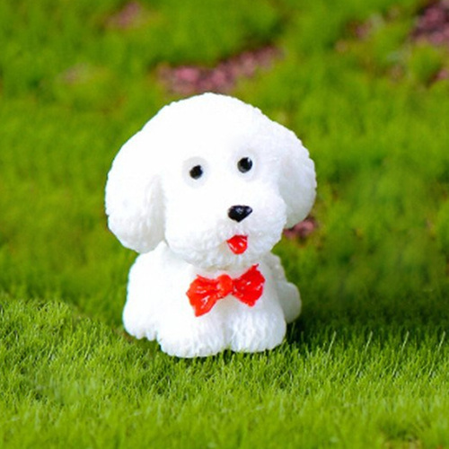 Mini Dog Figure White