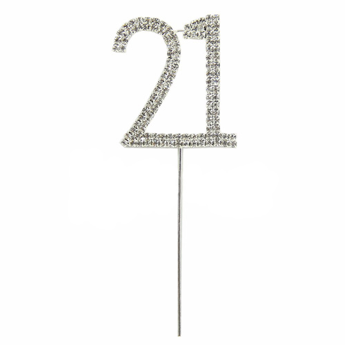 4cm Diamante Cake topper 21st
