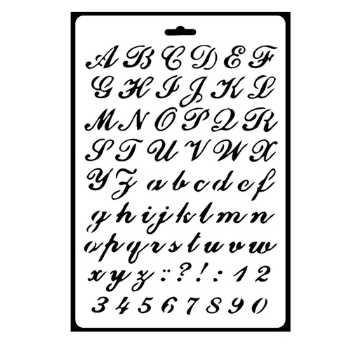Alphabet stencil 26cm