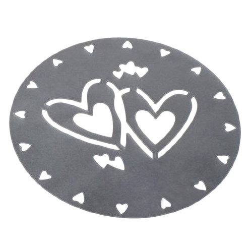 HEARTS STENCIL 19CM