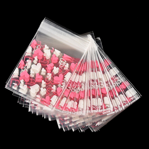 Heart Self Adhesive Bag 7cm - 25 Pack