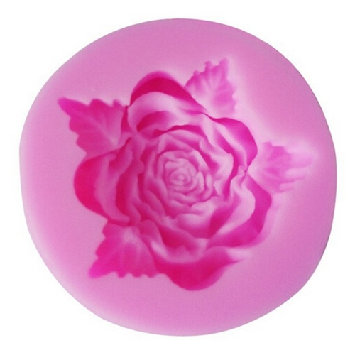 Silicone Rose With Leaf Mould