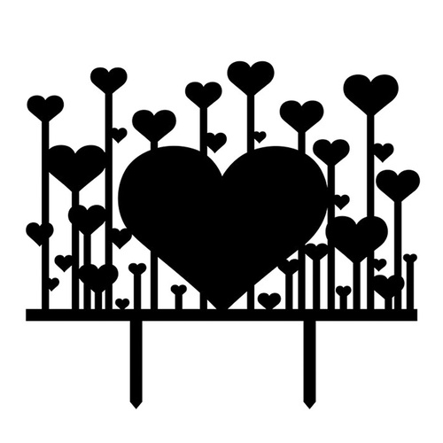 Love Hearts Cake Topper