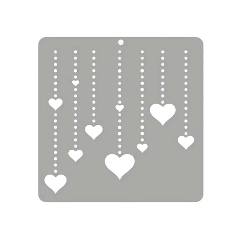 Hearts Stencil