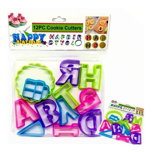 Happy Birthday Cutter set 12pc