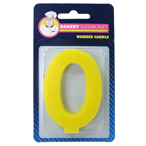 PLAIN NUMBER CANDLE - 0