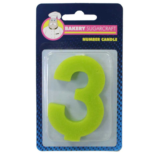 PLAIN NUMBER CANDLE - 3