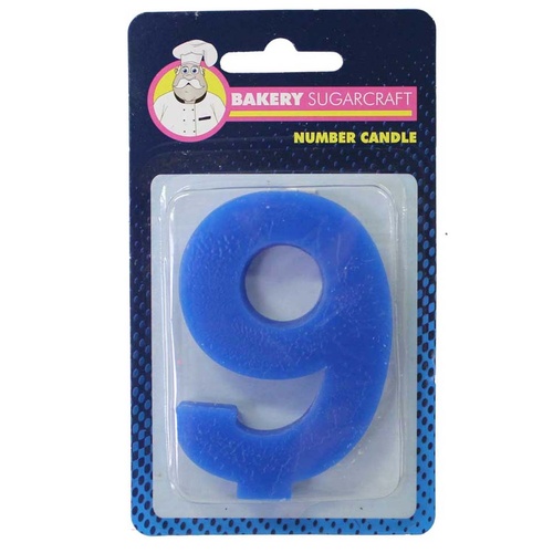 PLAIN NUMBER CANDLE - 9