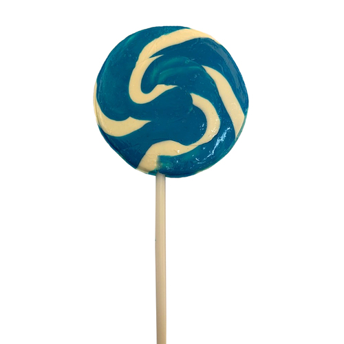 Mega Swirl Blue Lollipop 85 Grams