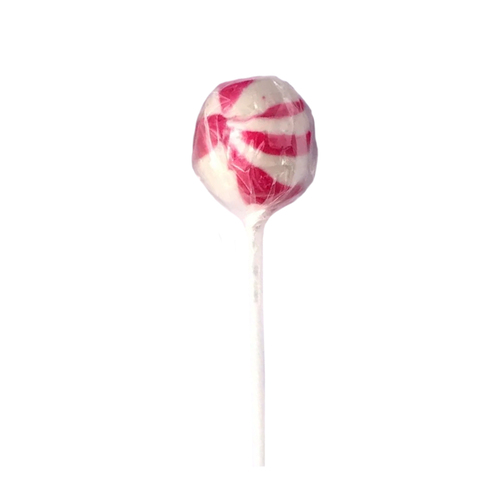 Round Ball Pink Stripe Lollipop