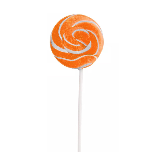 Swirly Orange Lollipop 12 Grams