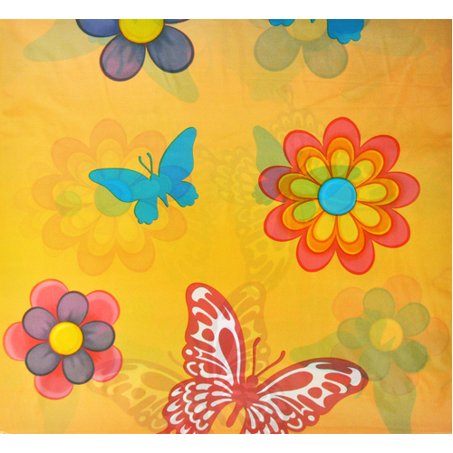 Butterfly/Flower Plastic Table Cloth