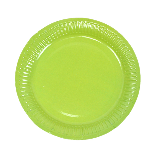 9in Paper Plates Lime 10PK