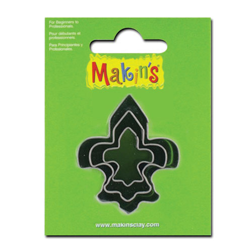 Makins Fleur De Lis Cutter set 3pcs