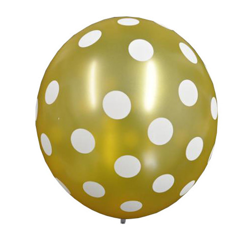 Gold Dot Balloons 6pcs