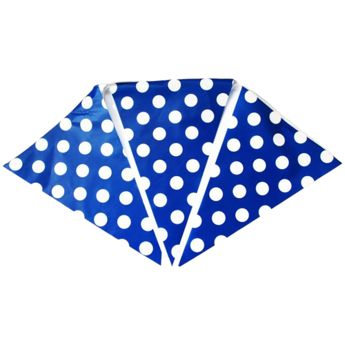 Royal Blue Dots Flag Banner