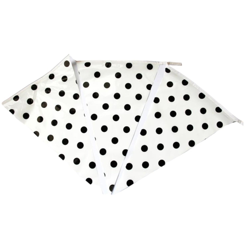 White Dots Flag Banner