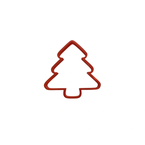 Round Edge Xmas Tree Fondant / Cookie Cutter 8cm