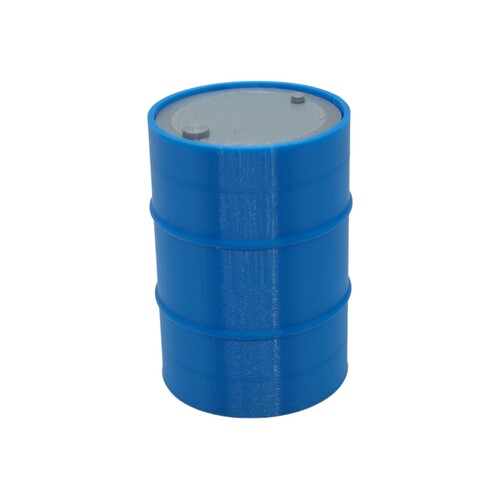 Miniature 44 Gallon Drum Decoration Blue