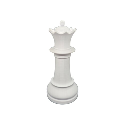 White Chess Piece Queen Decoration Topper