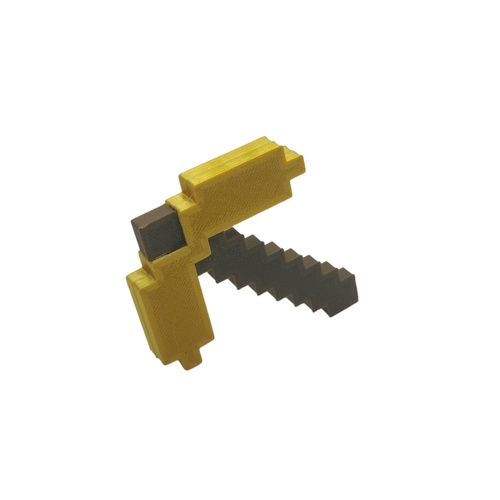 Minecraft Golden Pickaxe Cake Topper Decoration