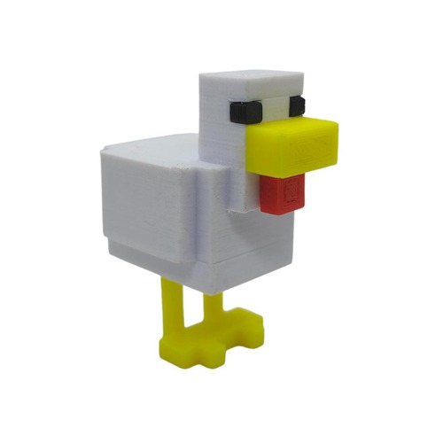 3D Minecraft Chicken Decoration 