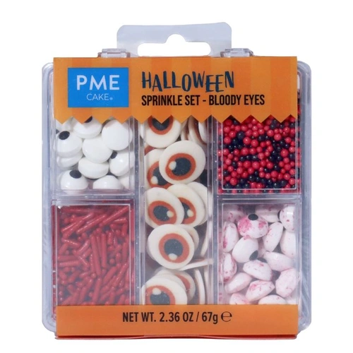 5-in-1 Halloween Sprinkle Set - Bloody Eyes (67g)