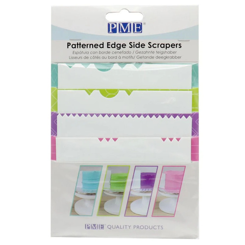 Pattern Edge Side Scraper set 4pcs
