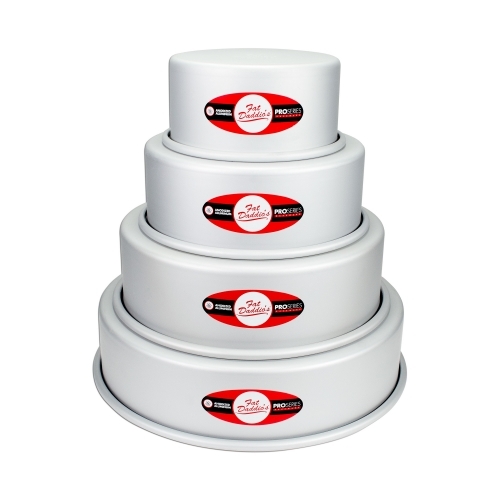 Fat Daddio's Round Pan Set Of 4 pans 6,8,10,12in