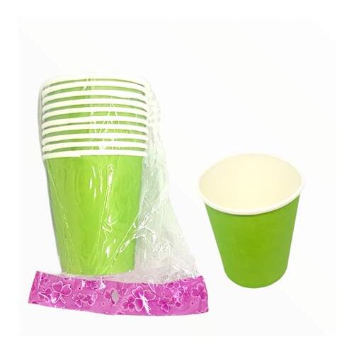 Paper Cups Light Green - 10PK