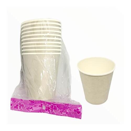 Paper Cups Silver/Grey - 10PK