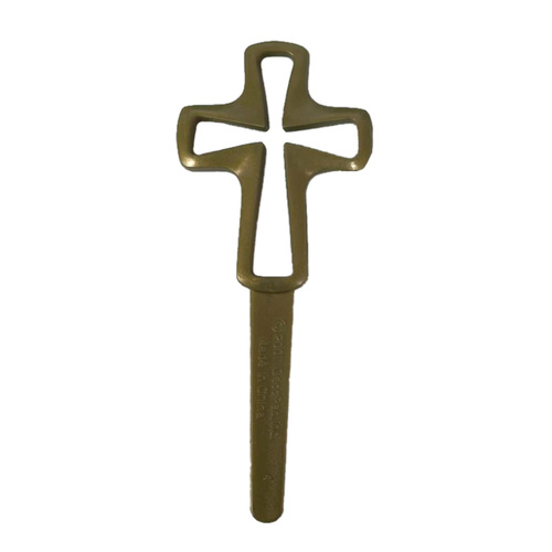 Gold Cross Cake Decoration