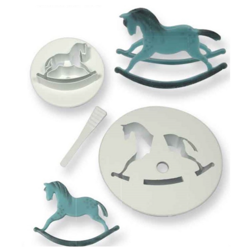 PME Rocking Horse Fondant Cutter 3pc Set